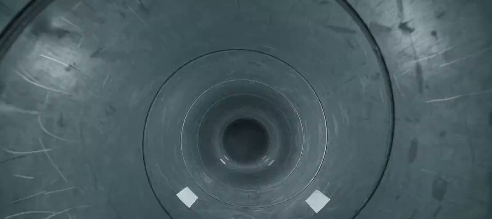 Vy genom en ventilationskanal